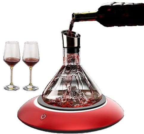 2025 Elettrico Vino Aeratore Decanter, 750ml Intelligente Elettrico Automatico Rotante Vino Decanter, Whiskey Accessori Vino Rosso, per Bar e Ristorante