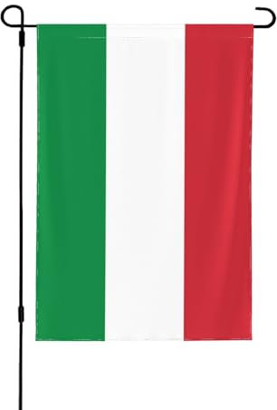Bandera italiana decorativa de doble cara, pancarta de jardín, perfecta para decoración de interiores y exteriores, disponible en dos tamaños