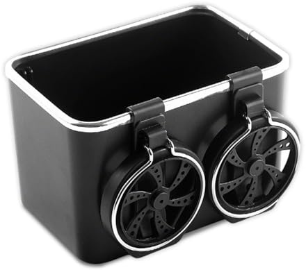 Cumnvulnt Aufbewahrungsbox Auto, Getränkehalter Auto, Klein Auto Organizer Mittelkonsole mit Getränkehalter für Taschentücher, Schlüssel, Kleine Gegenstände