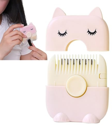 Peine Navaja - Recortador De Puntas Abiertas,Doble Cara Para Flequillo Niños Y Adultos Adolescentes Mujer