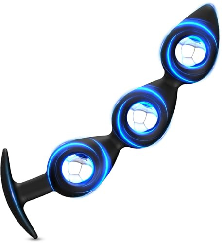 BDSMYEE Tappi anali in silicone, perline anali con sfera in acciaio incorporata, perline anali SM Masturbatore Stimolatore prostatico Giocattoli anali Giocattolo sessuale erotico (B)