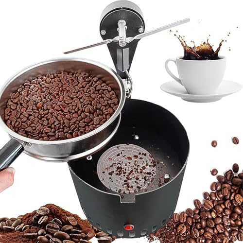 Tostador eléctrico de café de 3600 rpm, máquina de enfriamiento de granos de 1.3 libras, filtro de malla de doble capa, enfriador de café para el hogar para cafés y amantes del café
