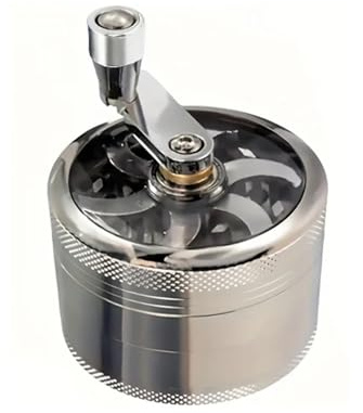 Macinino per noci e spezie duro, per noce moscata, zenzero, salgemma e pepe in grani, strumento manuale(Silver)