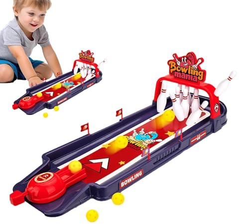 Bowlingset För Barn 2 Till 5 År - Småbarn, Roliga Skrivbordsleksaker Kontorsdekoration, Bordsspel, Små Bowlingspel För Män, Kvinnor, Barn