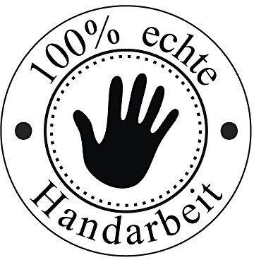 Rayher Stempel Handarbeit, rund, 3 cm ø, Motivstempel Holz, Holzstempel, Butterer Stempel, Rundstempel, 28856000