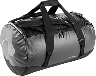Tatonka Barrel L 85l Reisetasche - Wasserfeste Tasche aus LKW-Plane mit Rucksackfunktion und großer Reißverschluss-Öffnung - Rucksacktasche mit 85 Liter Volumen (Black)
