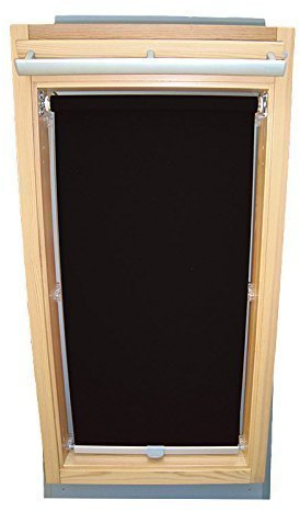 Hochwertiges Abdunkelungsrollo Rollo für Velux DKL/RHL-EP GGL,GPL,GHL,GTL,GXL,GDL M04 schwarz // Verdunkelungsrollo/Verdunkelungs-Rollo/Fensterrollo