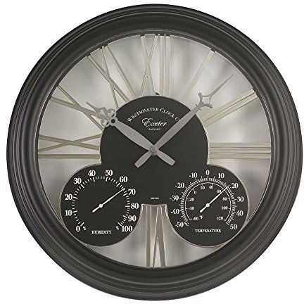 RELOJ EXETER +TERMOMETRO NEGRO 5061001