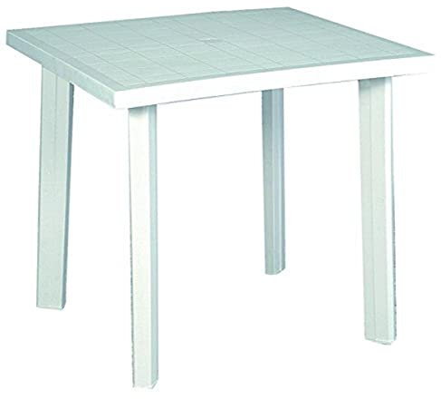 Home 9694325 Tavolo, Bianco, 80x74x72 cm