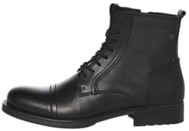 JACK & JONES Herren Jfwrussel Leather Anthracite 19 Stiefelette, Anthrazit, 42 EU
