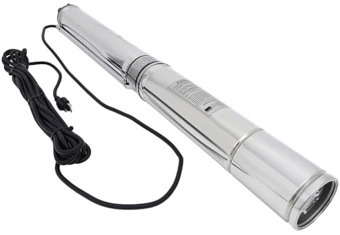 SCITOO 42GPM Deep Well Water Pump Submersible 220V 230V 240V 440ft Submersible Well Pump Included Garden Hose Adapter