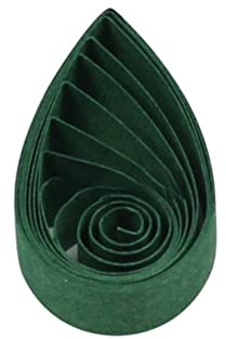 ODETOJOY 120 tiras de papel de 5 mm para hacer Quilling Papeles de 5 mm para manualidades, tiras de papel de un solo color (verde oscuro)