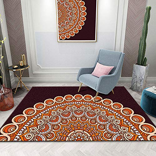 NW Alfombra grande, estilo vintage, alfombra de sala de estar, alfombra de felpa, alfombra para niños gateando, alfombra tradicional, decoración del hogar, 120 x 200 cm