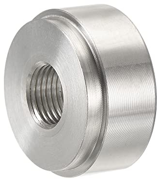 sourcing map Souder Raccord Bonde 1/8NPT Femelle Aluminium Alliage Tuyau Filetage Connecteur Argenté