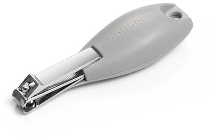 Babyono Tagliaunghie per neonati e bambini – Forbici per unghie piccole – con manico ergonomico – acciaio inox (grigio)