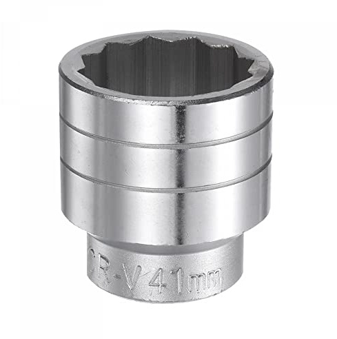 sourcing map 41 mm 12-Punkt-Flachsteckschlüssel, 3/4-Zoll-Antrieb, Standard, metrisch, CR-V