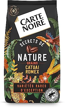 CARTE NOIRE - Café Grain Carte Noire Secrets de Nature - Catuai Romex - Certifié Rainforest Alliance - Paquet de 1 kg
