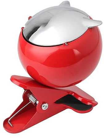 VLANIS Aschenbecher mit Klemmfunktion,Interessanter Und Praktischer Aschenbecher,Aschenbecher Sturmaschenbecher Klemmaschenbecher Mit Klammer Zum Befestigen Am Tisch, Balkongeländer Etc,2