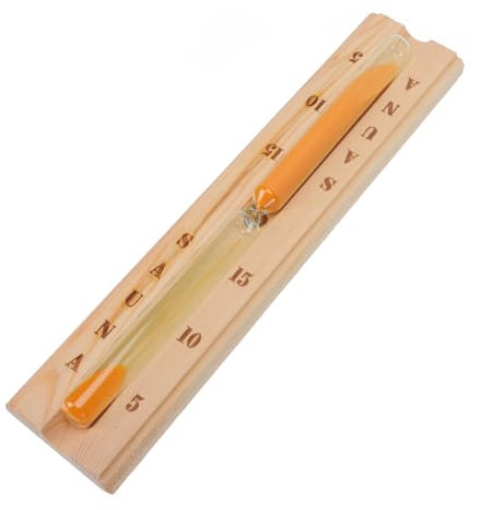 PRETYZOOM Elegante 15-Minuten-Sanduhr Aus Holz Für Die Sauna Kompakt Praktisch Und Einfach Zu Bedienen