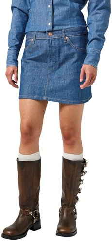 Wrangler minikjol kjolar för kvinnor, Original Rinse, XXL