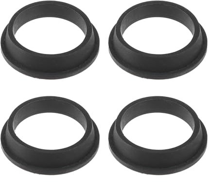 INFINAUTO Parking Sensor Seal, Rear Parking Reverse Sensor Ring No.66206923000 for BMW 128i 2008-2013 Black, 4 Pcs