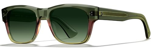 CARFIA Solglasögon för män Polariserade UV400-skydd Moderna retroacetat Fyrkantiga glasögon Körglasögon CA5509