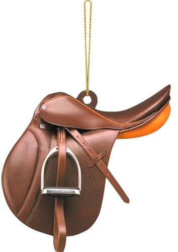 Tsffae Personalisierter Sattel-acryl-anhänger Für Pferdeliebhaber, Western-Sattel-schlüsselanhänger, Auto-rückspiegel-Halter, Aufhänger, Zubehör, Ornamente, Auto-innendekoration