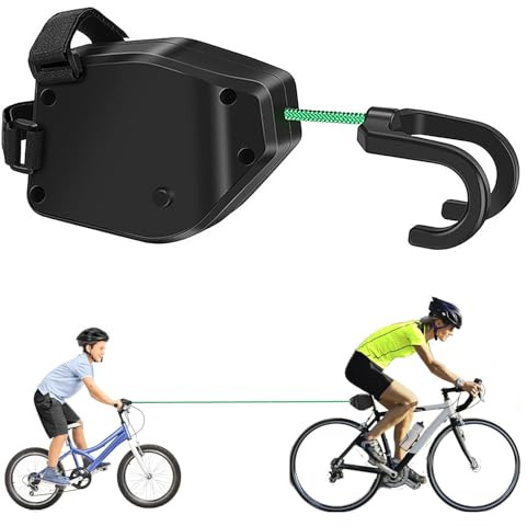 Voarge Corda di trazione per bicicletta, 2,5 m, per bambini, per bambini, per bambini, per trazione, capacità di carico 500 lbs per bici da corsa/MTB/E-Bike