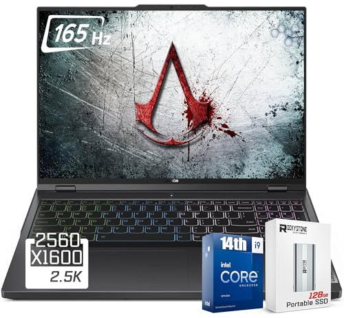 Lenovo Legion 5i Gaming Laptop, 14a generazione Intel 24-Core i9-14900HX, 16 WQXGA (2560x1600) 165Hz, 64GB DDR5 RAM, 1TB SSD, GeForce RTX 4060(TGP 140W), RGB retroilluminato KB, W/128GB PSD, Windows