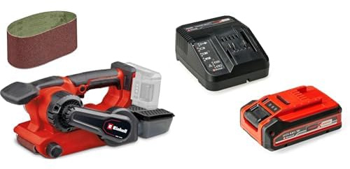Einhell Professional Akku-Bandschleifer TP-BS 18/457 Li BL + 4 Ah Akku | PXC | 18 V | Brushless | 3x P80 Schleifband 457 x 75 mm | 4,0 Ah Akku & Ladegerät