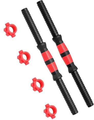 Sarini 2pcs Dumbbell Bars Universal Dumbbell Bars 35cm Strength Training Dumbbell Bars With Collars Dumbbell Accessories For Gym Dumbbell Bars