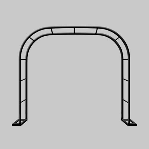 Arche de jardin en métal noir avec cadre en acier pour plantes grimpantes 3 m de large