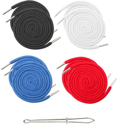 KOZOY Tweezer - Lote de 8 cordones de repuesto para pantalones de correr, 130 cm, cordón universal para chaquetas, sudaderas