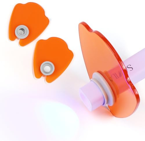 SAVILAND Essentials UV Nail Lamp Shield: 2 Pcs Blue Light Blocking & Eye Safety Shield Thickened Acrylic Material for Handheld U V Light for Gel Nails U V Filter Nail Technicians Home On-The-go