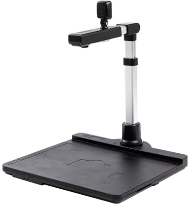Document Scanners, Document Camera Scanner, A3 Capture Size Dual Camera USB2.0 With LED Light OCR Function Convert To PDF Format