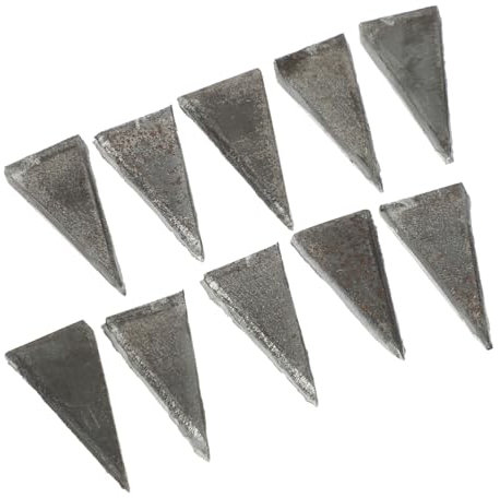 Holibanna Triangle Hammer Wedges Carbon Steel Fixing Wedge Repair Tool for Hammer and Axe Handle Installation Outdoor Use 2 Sets