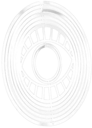 Mikikit Edelstahl Schwebendes Windrad Mit Spiegelung Hängendes Ornament Aus Metall DIY-Garten-Dekoration Design Schwenkbares Windspiel Für Außenbereich