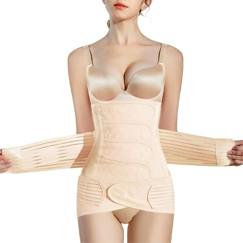 Anbio Postpartale Bauch Unterstützung Erholung Gürtel - Postpartum Gürtel für Damen - Postnatal Bauchgurt nach Geburt - Rückbildungsgürtel nach Geburt (L)
