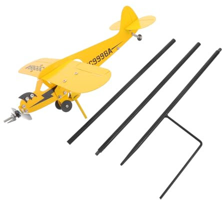 VANZACK Girouette Avion Girouette pour Panneaux De Terrasse Extérieurs Décoration De Jardin pour Abris De Jardin Facile à Monter