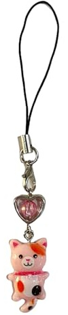 Fyrdyn Charme de Téléphone | Sangle de Poignet pour Sac,Décorations Pendantes Chat Charme Lanière Anti-Perte pour Sacs Adultes Accessoires