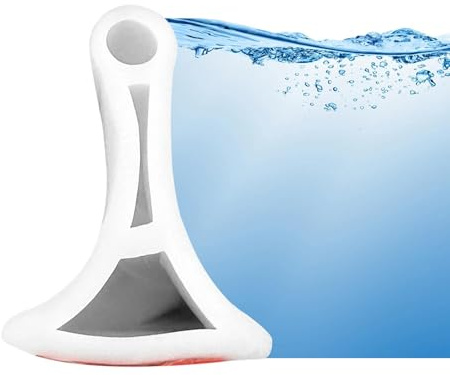 Crynvor Guarnizione Doccia Pieghevole, Barriera Doccia Ferma Acqua Autoadesivo, Guarnizione Vasca da Bagno, Striscia di Tenuta per Box Doccia per Cucina Bagno e Toilette(Bianco, 2M)