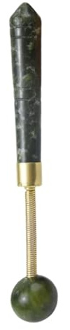 HAPINARY Martillo de Masaje de Jade Bola de Resorte para Masaje de Puntos de Acupresión para Relajación de Espalda y Cuerpo Casa o Gimnasio