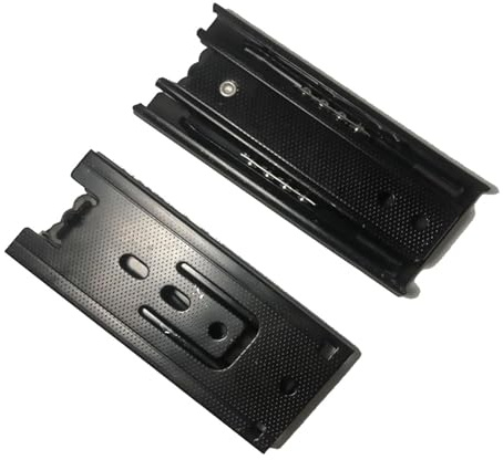 Soft-Close-Schubladenführungen, guide per cassetti con cuscinetti a sfera, estensione completa, montaggio laterale, larghezza 45 mm, lotto 2, multi-formato, nero, kg(200mm(8inch))