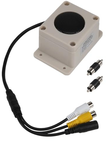 yeraa Microfono altoparlante per videocamera di sicurezza esterna per telecamera IP registrazione audio citofono radio bidirezionale