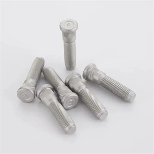 Radbolzen Kompatibel Mit Ford F250, 6 Stück extra lange Radnaben-Keilschrauben, Schrauben M14 x 1,5, Keildurchmesser 15,8 mm, Länge 65 80 mm OE 6509858AA(80mm)