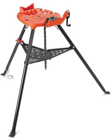 RIDGID 36273 Modell 460-6 Transportabler TRISTAND Kettenschraubstock, Dreifuß-Arbeitsgerät 1/8 bis 6 (6 bis 150 mm)