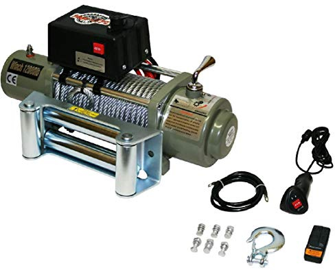 Varan Motors - var-sc12000LB ELEKTRISCHE SEILWINDE 12V 5443KG MOTORWINDE WINDE FORSTWINDE OFFROAD QUAD ATV