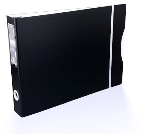 14x11 Landscape Art Portfolio 3-Ring Binder - Archival Safe Presentation Book for 11x14 Posters, Photos & Artwork with 1.5 D-Ring, 1 Binder - Keepfiling