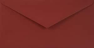 Netuno 100 Umschläge Dunkelrot DIN lang 11x22 cm stilvoll und fein | 115g Sirio Color Cherry · hochwertige rote Kuverts für Weihnachten, Advent, Nikolaus, Valentinstag, Einladungen