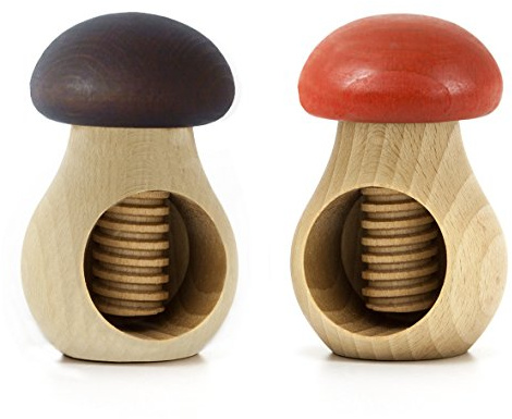 Holzfee Nussknacker Duo Set Nussknackerpilz (Pilz D + R)